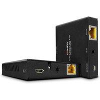 Lindy 50m Cat.6 Hdmi 4k60 & Ir Extender With Poc in Black