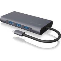 ICY BOX Ib-dk4040-cpd Wired Usb 3.2 Gen 1 (3.1 Gen 1) Type-c Anthracite, Black in Grey