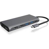 ICY BOX Ib-dk4050-cpd Wired Usb 3.2 Gen 1 (3.1 Gen 1) Type-c Anthracite in Grey