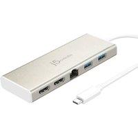 J5create Jcd381-n Usb Type-c Dual Hdmi Mini Dock-ethernet/ Usb 3.1 Hub / Pd2.0 in Beige
