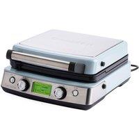 GreenPan Elite Belgian Waffle Maker, PFAS-Free Non-Stick Ceramic Plates in Light Blue