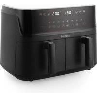 GreenPan Switch Dual Air Fryer with Extra Large 10L Capacity, PFAS-Free Drawer in Black