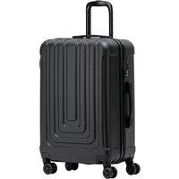 Flight Knight Medium 26 Hard Shell Check in Suitcase 8 Spinner Wheels Hold Luggage in Black | Size: Cabin