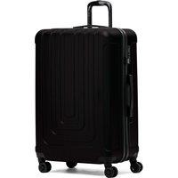 Flight Knight Large 30 Hard Shell Check in Suitcase 8 Spinner Wheels Hold Luggage in Black