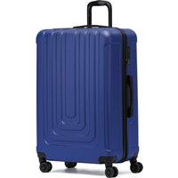 Flight Knight Large 30 Hard Shell Check in Suitcase 8 Spinner Wheels Hold Luggage in Navy