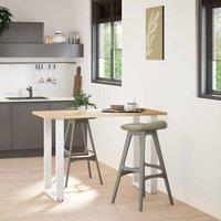 Berkfield Home Coffee Table Legs U-Shaped 2 pcs White 60x(90-91) cm Steel