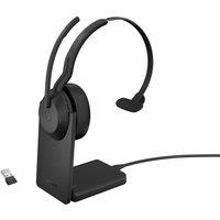 Jabra Evolve2 55 Link380a Uc Mono Headset With Stand in Black