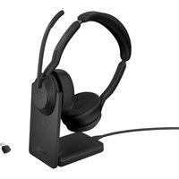 Jabra Evolve2 55 Link380c Uc Stereo Headset With Stand in Black