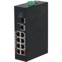 Dahua Technology Unmanaged Fast Ethernet Power Over Ethernet Switch in Black