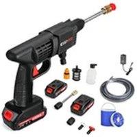 VOGREX Cordless Car High Pressure Washer Portable Water Wash Jet in Black