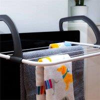 Nordara 3 Tier Heavy Duty Clothes Airer Indoor Drying Rack Horse Stand 20M in Silver