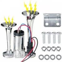 Havendro 600DB Super Loud Train Air Horn Kit 12V Truck Car in Silver