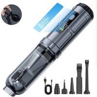 Havendro 4-in-1 Powerful Car Vacuum Cleaner Cordless Strong Suction in Black