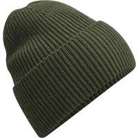 Beechfield Men's Cuffed Oversized Beanie in Olive