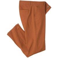 Atlas for Men Men's Chino Stretch Trousers in Terracotta | Size: 42R