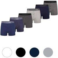 Keanu Men's Plain Boxer Shorts (Pack of 6) in Blue | Size: XL