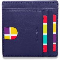 SADDLER Women's 'Stella' Slim Gift Boxed Handmade Leather Card Holder in Dark Blue