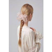 Vellin Women's Pearl Organza Oversized Hair Scrunchie - With Box