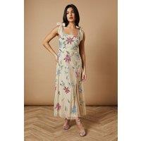 Oasis Women's Embellished Tie Shoulder Dress | Size: 10
