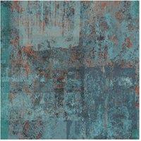Boutique Industrial Concrete Verdigris Wallpaper in Blue | Size: 10000mm x 520mm
