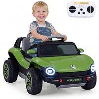 CASART Licensed Volkswagen Ride on Car 12V Kids Toy Car w/Remote& Horn& Music in Green