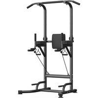 Havendro Power Tower Dip Station Pull Up Bar Multi Function in Black