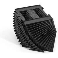 Havendro Extra 16pcs Sraight Tracks for Electric Ride On Train in Black