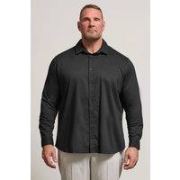BadRhino Men's Stretch Long Sleeve Shirt in Black | Size: 1XL