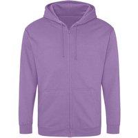 AWDis Men's Full Zip Hoodie in Lavender | Size: Medium