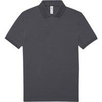 B&C Men's Polo Shirt in Dark Grey | Size: 5XL