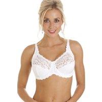 Camille Women's Lace Non Padded Underwired Bra in White | Size: 38C