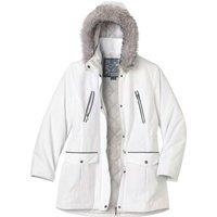 Atlas For Women Women's Hooded Parka in White | Size: 18