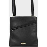 Assots London Women's 'FLORENCE' Pebble Grain Leather Crossbody Sling Bag in Black