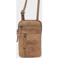 Real Hide Bags Women's 'BROOKE' Real Leather Mobile Phone Crossbody Bag in Tan
