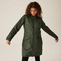 Regatta Women's Romine II Waterproof Parka Jacket in Dark Olive | Size: 12