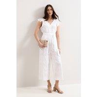 Phase Eight Women's Talulah Jumpsuit in White | Size: 14