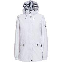 Trespass Women's Flourish Waterproof Jacket in White | Size: XS