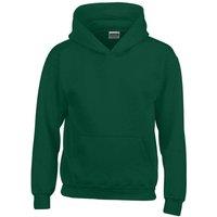 Gildan Heavy Blend Hooded Sweatshirt in Dark Green | Size: 9 Years