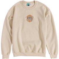 Labyrinth Men's Ludo Embroidered Sweatshirt in Stone | Size: Large