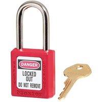 Master Lock Lockout Padlock _ 38Mm Body & 6Mm Hardened Steel Shackle in Red