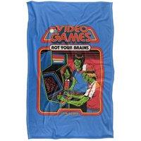 Steven Rhodes Video Games Rot Your Brains Super Soft Throw Blanket | Size: Small