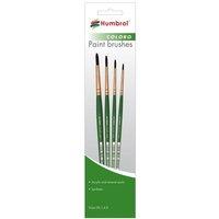 Humbrol Ag4050 Coloro 00, 1, 4, 8 Brush Pack