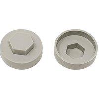 Forgefix Techfast Cover Cap Goosewing Grey 16Mm (Pack 100)