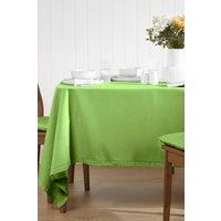 Homescapes Plain Cotton Tablecloth, 178cm x 300cm in Lime | Size: 178 cm x 300 cm