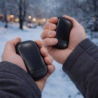 Menkind InGenious Hand Warmers Compact Design With Adjustable Heat Settings in Black