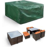 Keplin Garden Bench Cover, Outdoor Patio Bench Waterproof Cover (125x125x71cm) in Green | Size: 125 x 125 x 71 cm