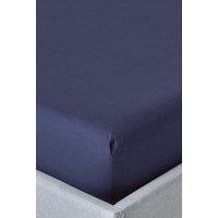 Homescapes Egyptian Cotton Deep Fitted Sheet 18 inch 200 Thread Count in Navy | Size: Single Fitted
