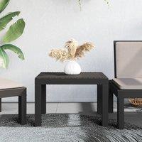 Berkfield Home Garden Table Anthracite 59x47x40 cm PP in Black | Size: 59 x 47 x 40 cm