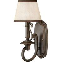Netlighting Plymouth 1 Light Indoor Wall Light Olde Bronze E14 in Brown