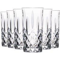 RCR Crystal Orchestra Cut Glass Highball Cocktail Glasses Tumblers Set 396ml Pack of 12 in Clear